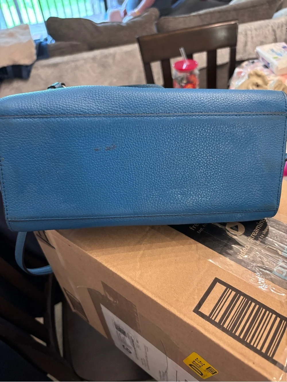 Coach Pebble Leather Satchel with silver Hardware